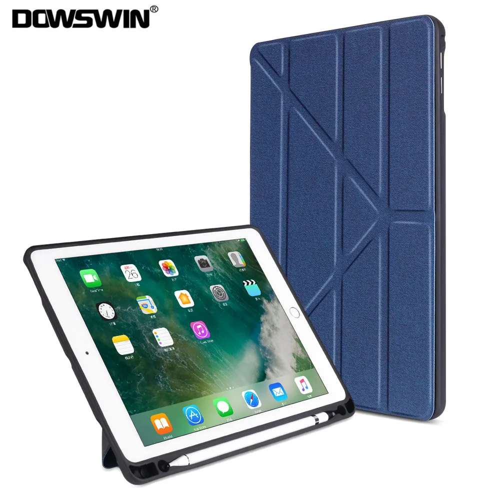 Чехол для iPad 9,7 2017 2018 Smart Cover для iPad Air 2 1 Чехол для iPad Pro 9,7, для Apple iPad 9,7 дюймов чехол с держателем карандаша