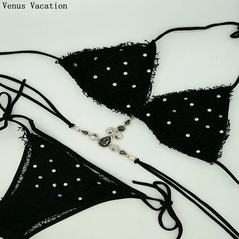 Buy Venus Vacation 2018 New Style Lace Diamond Bikini 