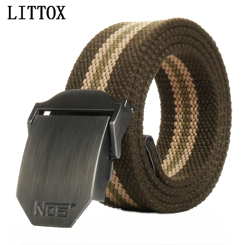 

LITTOX Military canvas belt buckle Revolution Army tactical belts for Male top quality men strap canvas belt