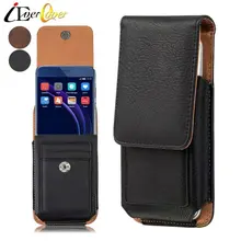 Premium vertical caso de couro coldre capa giratória cinto clipe para huawei p9 lite mini, desfrutar 7, y6 2017, honra 6c/honra 6a
