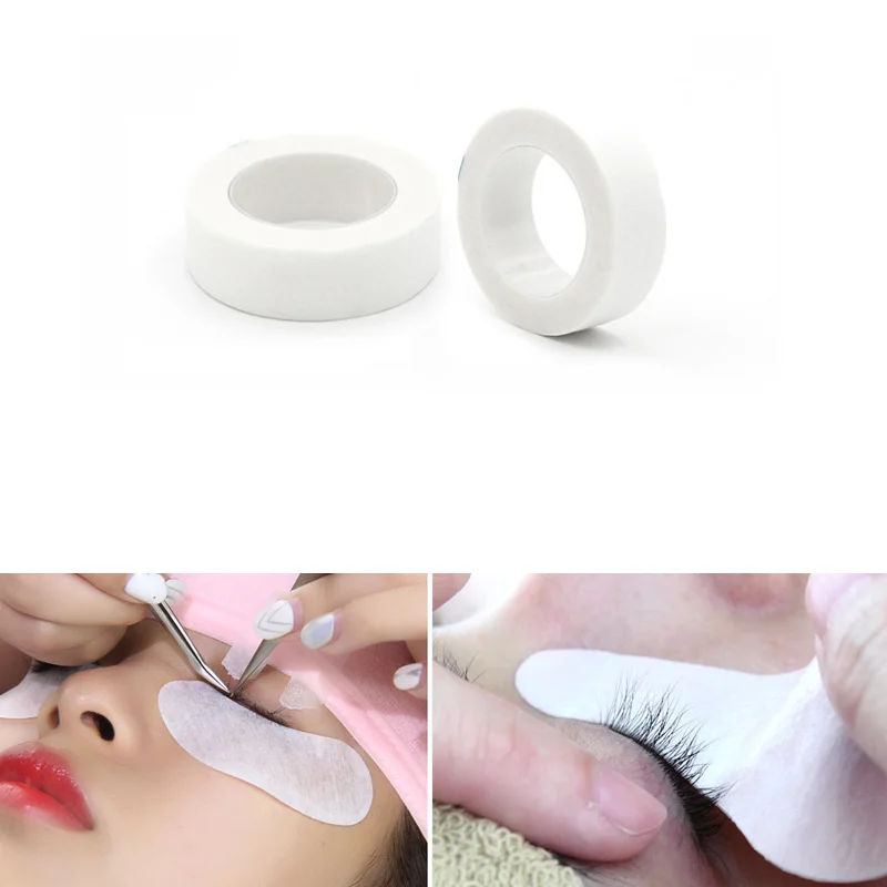 5 Rolls White Medical Tape Fabric False Eye Lash Tapes for Individual