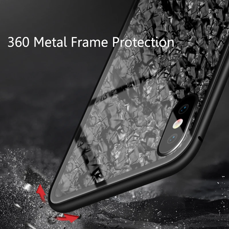 360 магнитный чехол для iphone XS Max XR 8 7plus корпус стеклянный 6 s 7 plus X 10
