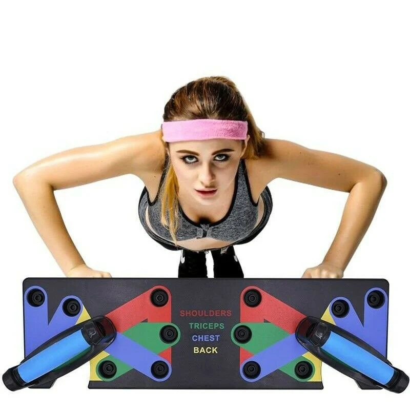 

New The Ultra Push 9 in 1 System Push-up Bracket Board Portable for Home Fitness Training XD88