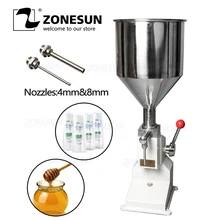 ZONESUN A50 новая Ручная разливочная машина(5~ 50 мл) для крема, шампуня, наполнителя, косметической пасты, колбасы, геля, разливочная машина