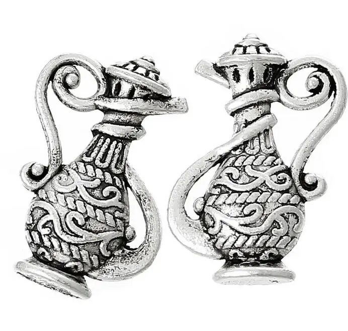 30pcs Kettle Aladdins Lamp Charm Pendants Alloy Antique Silver Wicca Pagan Gothic Jewelry Findings 17x12mm 30pcs Kettle Aladdins Lamp Charm Pendants Alloy Antique Silver Wicca Pagan Gothic Jewelry Findings 17x12mm