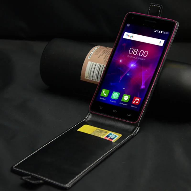 Роскошный флип-чехол из ПУ кожи с отделением для карт Philips Xenium V377 | Мобильные