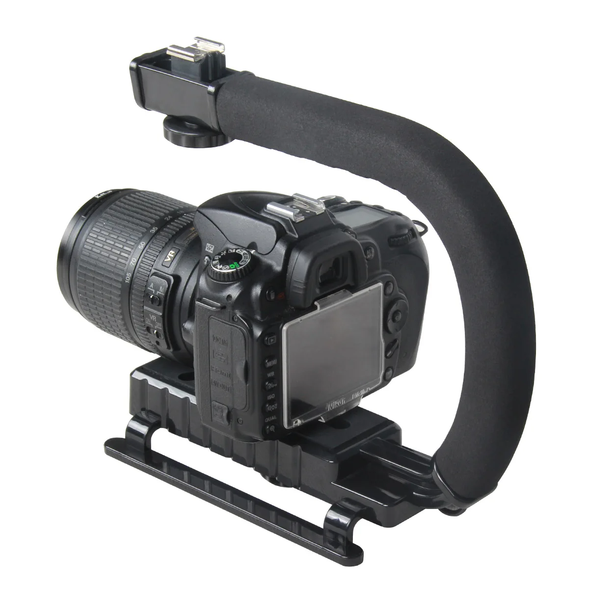 

C Shaped Holder Grip Video Handheld Gimbal Stabilizer for DSLR Nikon Canon Sony Camera and Light Portable Steadicam for Gopro