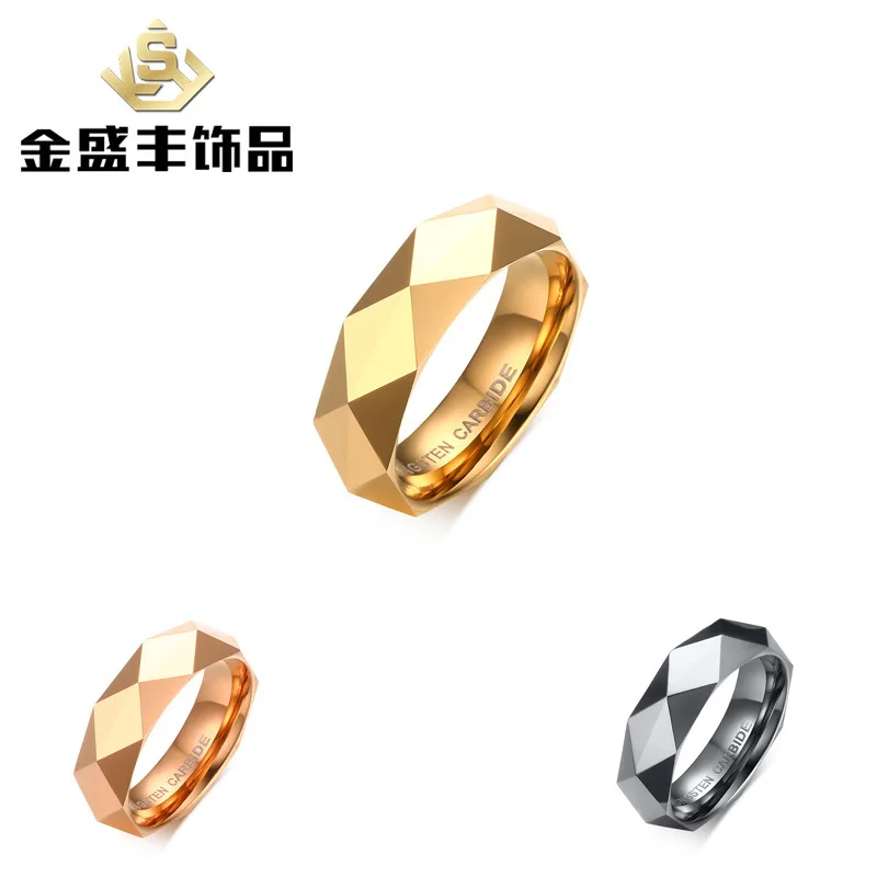 

women rings fashion tungsten steel ring for woman personality highly polished female tungsten jewelry TCR-033 wholesales
