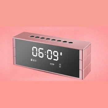 

Multifunction TF Card Wireless Bluetooth Display Smart Table Digital Alarm Dimmable LED Clock FM Radio Surround Sound Subwoofer