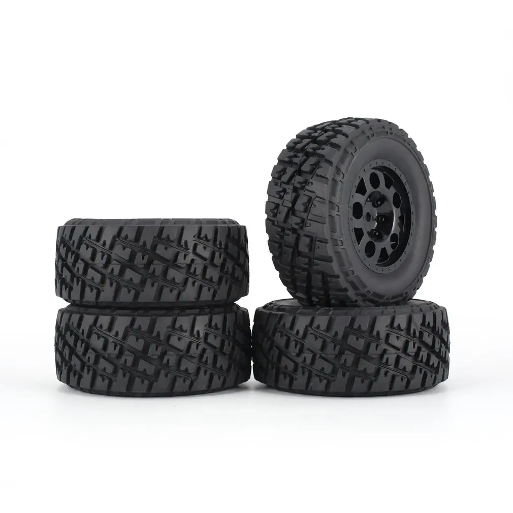 4 шт. AUSTAR 110 мм обода резиновые шины колеса набор запасных частей Аксессуары для Traxxas Slash 4X4 RC4WD HPI HSP режим гусеничного автомобиля
