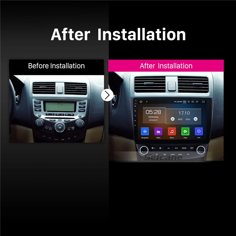 Discount Seicane Car Stereo 10.1" HD Android 9.0 GPS Navi For Honda Accord 7 2003 2004 2005-2007 8-Core Support Steering Wheel Control 5 Discount Seicane Car Stereo 10.1" HD Android 9.0 GPS Navi For Honda Accord 7 2003 2004 2005-2007 8-Core Support Steering Wheel Control 5