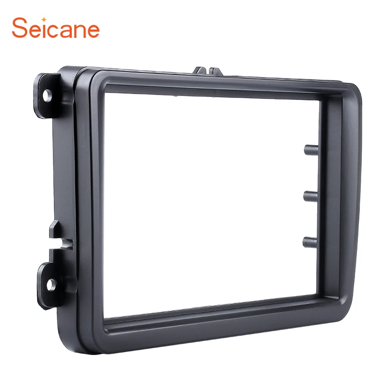 

Seicane Black Double 2 Din Car Radio Fascia for VW Volkswagen Touran Passat B5 B6 Golf Tiguan T5 Audio Cover Frame Dash Trim Kit