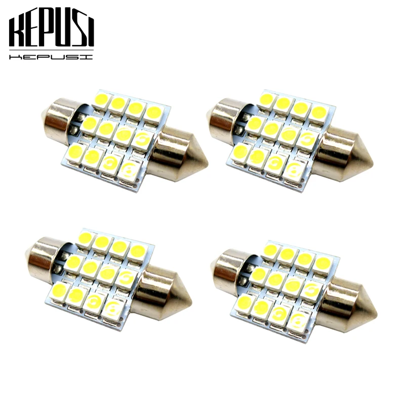 

Festoon LED 31mm LED bulb 3528 C5W Auto Dome Light Car Interior Lamp license plate light light Map light Car Styling DC 12V
