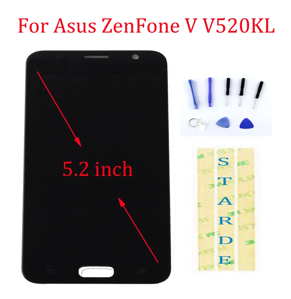 

Replacement Parts LCD For Asus Zenfone V V520KL A006 LCD Display Touch Screen Digitizer Assembly 5.2