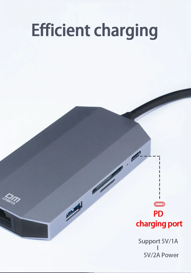 9 в 1 type c концентратор с usb3.0 TF карта SD карта HDMI PD аудио и 1000 Мбит/с ethernet порт Поддержка 4k