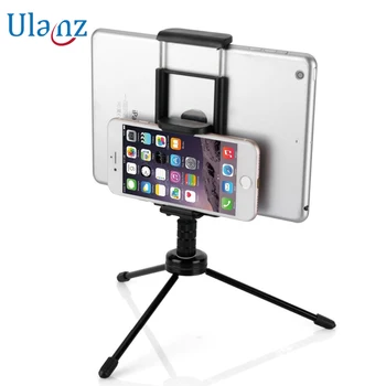 

2-in-1 Phone Tablet Tripod with Mount Adapter Universal Tablet/Phone Clamp Holder for iPad Air Mini Pro iPhone Samsung