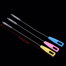 2 шт. детские бутылка молока кисти пить воду чашки соломы кисть чистого инструмента Цвет случайная