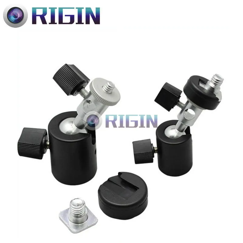 

Tripod Heads C Type 360 Swivel Flash Shoe Umbrella Holder Light Stand Tripod Bracket Adapter can attach to Light Stand Rack
