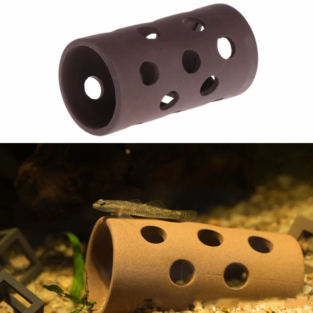 Fish Tank Ornaments Fish Tank Decorations Aquarium Ornaments Aquarium Tank Hiding Tube Breeding Hiding Cave Shelter With Holes For Fish Shrimp Plant Fish Tank Decoration