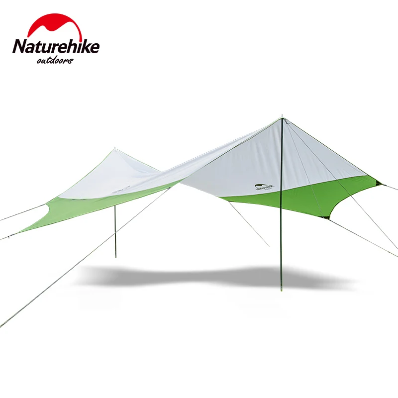 Barraca de Praia Barraca de Sol Acampamento ao ar Naturehike Toldo Gazebo 210 t Poliéster Lona Toldo Dossel à Prova d’ Água Livre Turistas Nh16t012 s