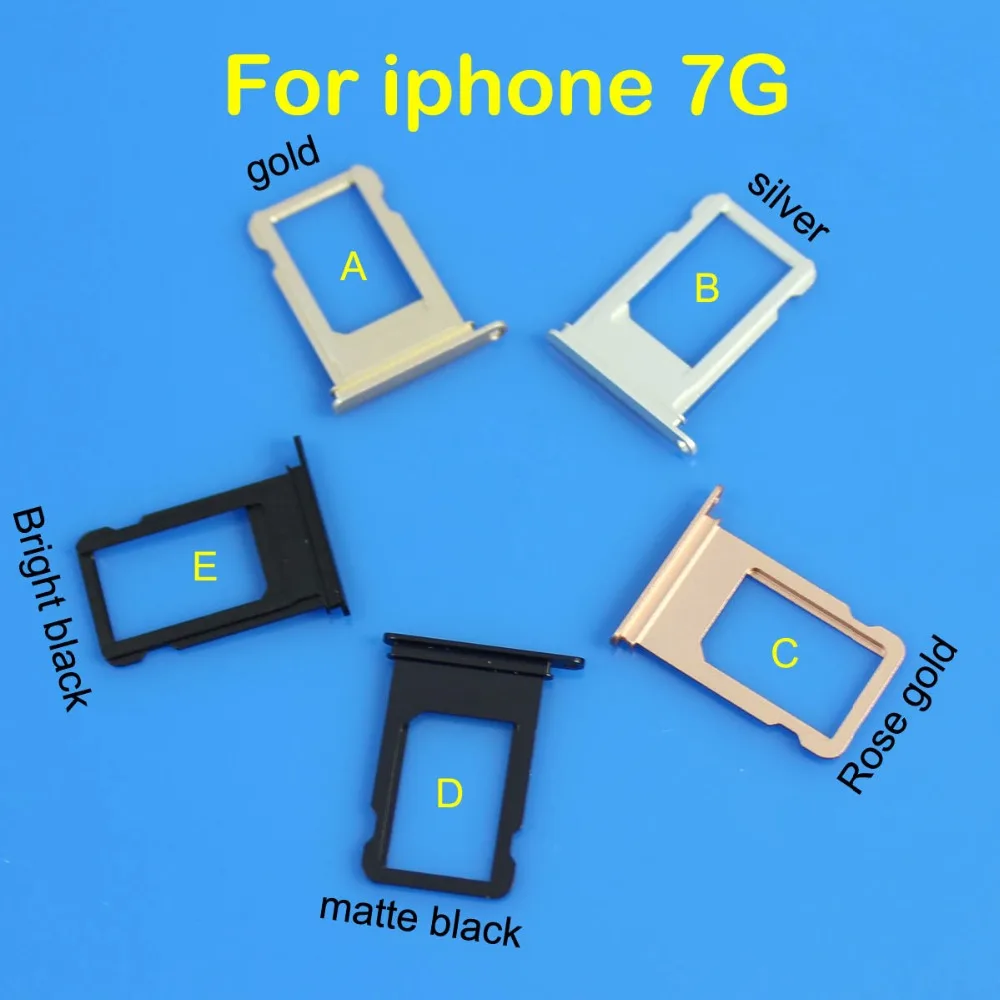 cltgxdd Repair Parts For iPhone 7 7G Sim Card Slot Card Tray Holder