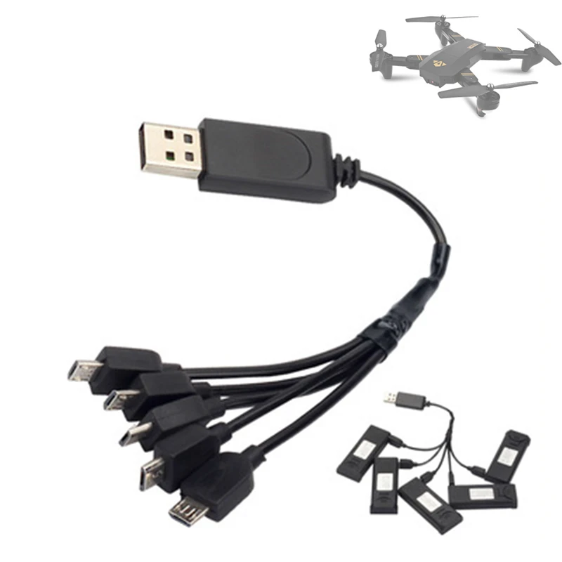 1 для 5 зарядных устройств Visuo Xs809 Xs809w Xs809hw многозарядный кабель запасные части