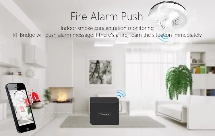 Inteligente para Automação 433 para Controle Sonoff Bridge Conversor Remoto 433 Wi-fi Módulo Residencial Interruptor Wifi Controlador Diy rf 8 Eletrônicos
