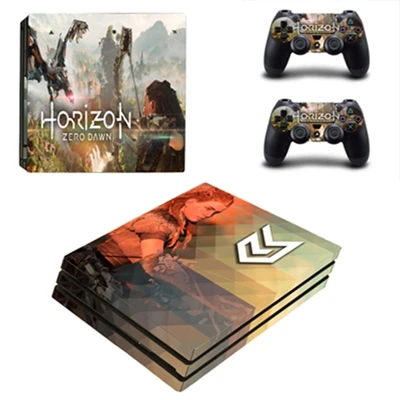 Horizon Zero Dawn PS4 Pro стикер кожи для playstation 4 Pro консоль и контроллеры виниловая наклейка поверхность игры Наклейка s - Цвет: YSP4P-1168