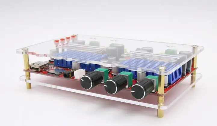 TDA3116 2*60 Вт+ 100 Вт 2,1 канальный Bluetooth аудио цифровой усилитель плата сабвуфер AUX TF U дисковое декодирование