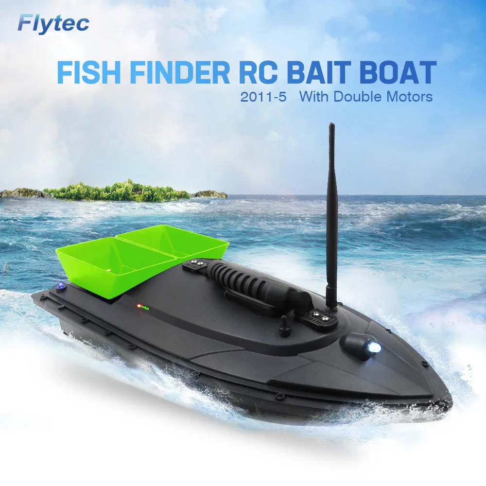 Flytec 2011-5 Fish Finder Fisch 1.5kg Loading 500m Remote Control Fish Boat Fishing Bait Electric RC Boat Ships Parts