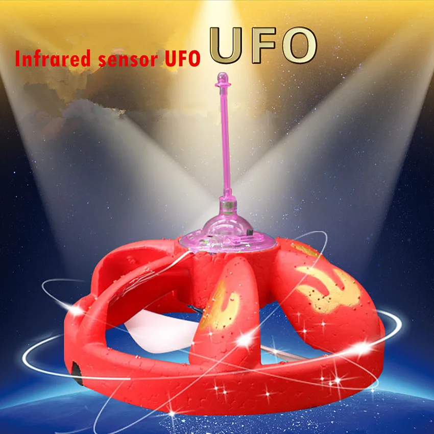 1PCS UFO Mini Helicopter RC Robot Hovering Floating Flying LED Magic