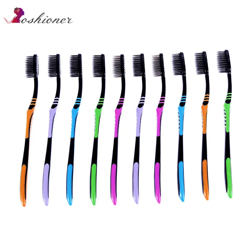 10 PCS Colorful Toothbrush Handle Oral Care Tooth brush Whitening