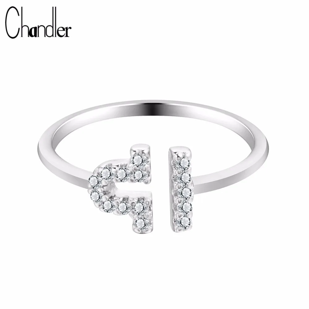 

Chandler 925 Sterling Silver Crystal Micro Paved Libra Rings Adjustable Constellation 12 Sign Statemnet Feminino Fashion Jewelry