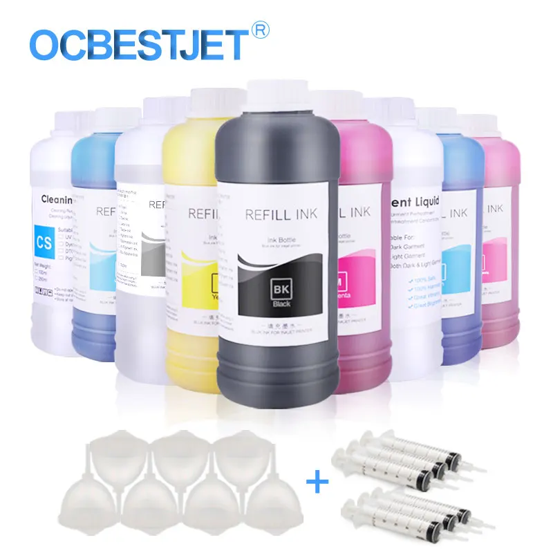 Dtg Ink Textile Ink For Epson L1800 R1900 R2000 R3000 4800 4880 Digital