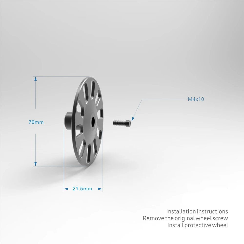 2Pcs Protective Wheel for RoboMaster S1 Aluminum Alloy Protect the Wheel RoboMaster S1 Parts-4