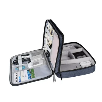 

Electronics Organiser hard Case Bag for Adaptors, Cable Sleeves, Chargers, Hard Drives, iPad air, iPad mini, Kindle,Camera Len