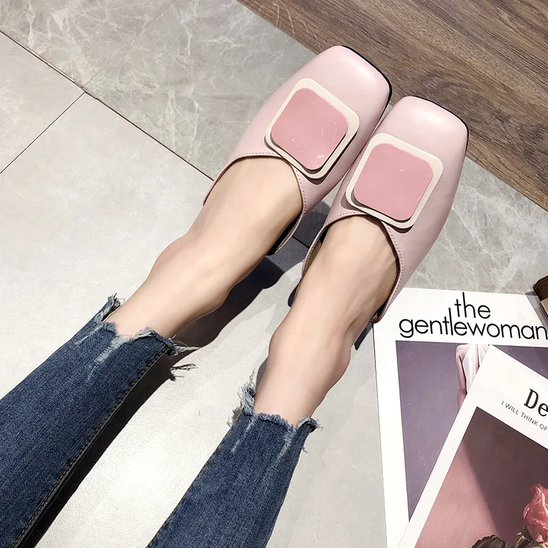 

2019 summer new style simple and simple solid color flat shoes women comfortable wild casual shoes