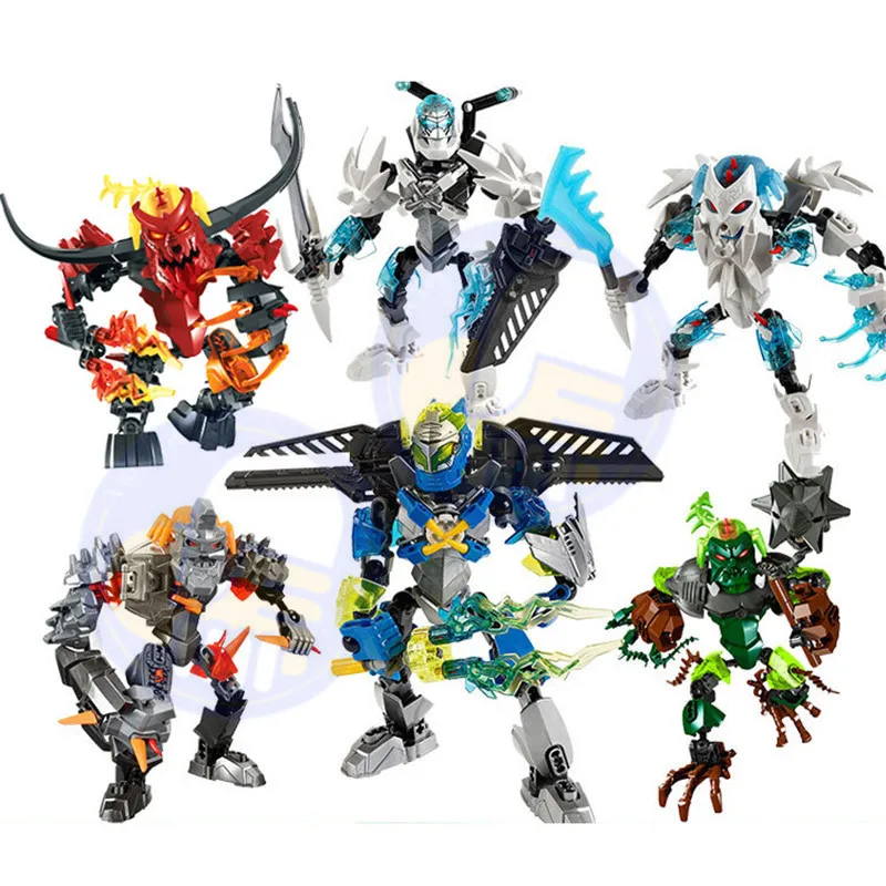 

NEW Hero Factory Compatible with LEGOingly Bionicle Scarox Bruizer Ogrum Pyrox Robot Building Block Brick DIY Toys for children