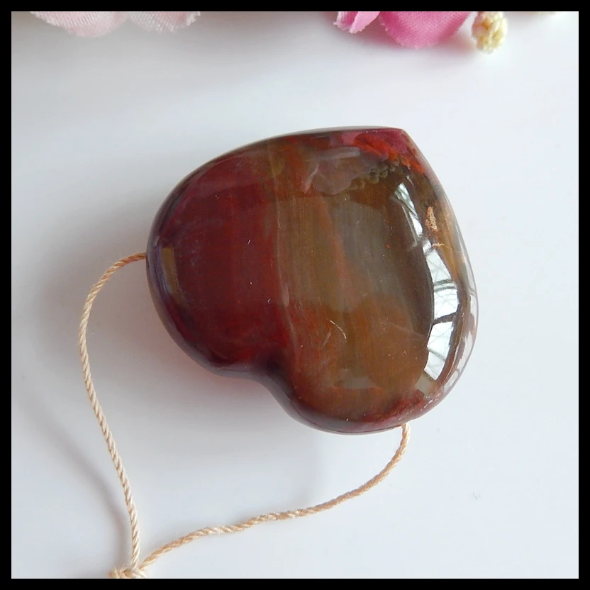 

Semi-precious stones, Jewelry accessories, birthday gift, Ocean Jasper fashion Pendant Necklace,38x36x11mm,27.5g