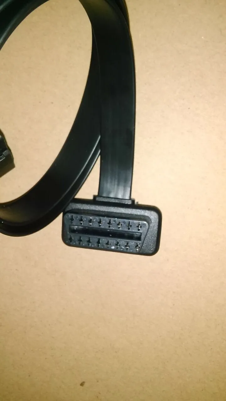 60cm 16pin Connector OBD2 OBD-II OBD 2 16 Pin Female To Male Female Extension Cable Car Diagnostic Cables 100pcs (6)