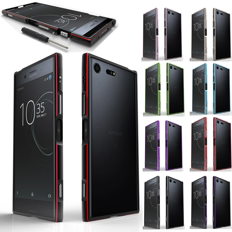 

Luxury Shockproof Bumper Case for Sony Xperia XZ1 Aluminum Metal Frame For Sony XZ1 Phone Cases for Sony Xperia XZ1 G8341 G8342
