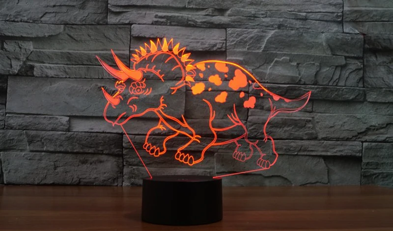 

Dinosaur visual lamp LED acrylic visual lamp creative desktop lamp