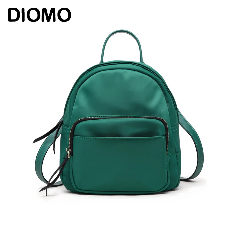 

DIOMO 2017 Fashion Solid Color Mini Backpacks for Girls High Quality Oxford Cloth Small Backpacks for Women