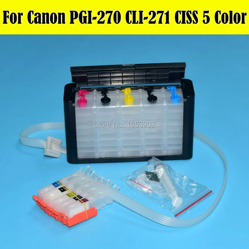 1 مجموعة كيبك مستمر الحبر نظام العرض لكانون PGI-270 CLI-271 pgi 270 cli 271 كيبك لكانون pixma طابعة