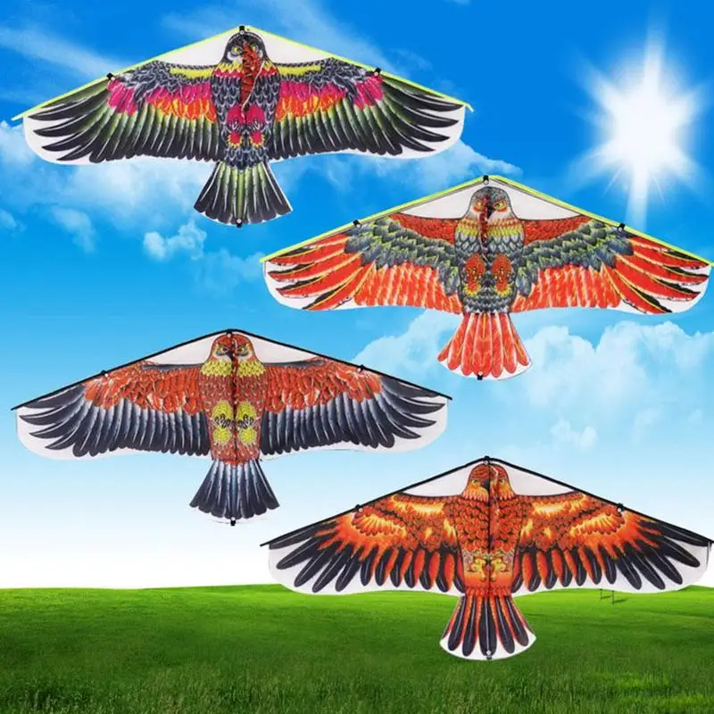 Красочный ОРЕЛ воздушный змей Открытый Портативный воздушные змеи летающие игрушки для детей дети воздушный змей серфинга Летающий с линейной доской и 50 м воздушный змей линия
