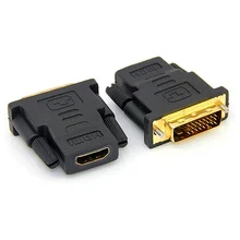 DVI 24+ 1 к HDMI адаптер Кабели 24 К позолоченный штекер к женскому конвертер для HDTV проектор монитор