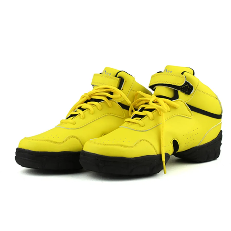 New Style Yellow Breathable Modern Dancing Sneakers Woman Jazz Dancing