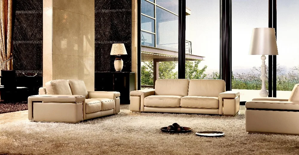 Online Get Cheap Used Furniture Sets -Aliexpress.com Alibaba Group High quality cow top graded genuine leather sofa/living room sofa furniture latest style home used with stainless steel 1+2+3 - Online Get Cheap Used Furniture Sets -Aliexpress.com Alibaba Group
