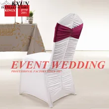 Бордовый двухслойная лайкра Группа Подвязка из спандекса для стула для чехлы для стульев для свадьбы украшение для торжества