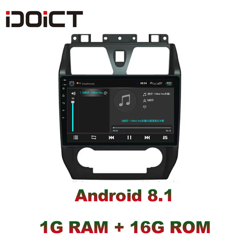 IDOICT Android 8,1 автомобильный dvd-плеер gps навигация Мультимедиа для GEELY Emgrand EC7 радио 2012 2013 стерео